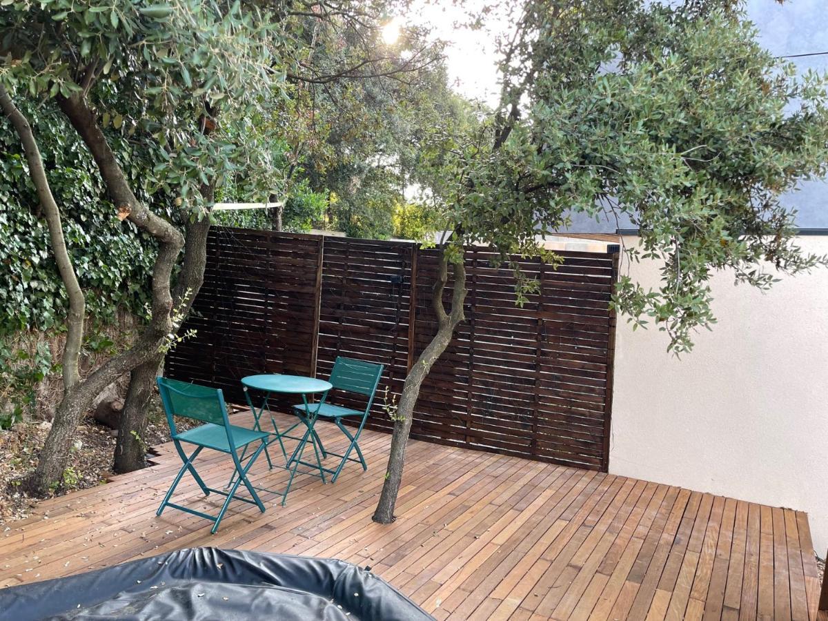 Studio Independant - Terrasse Et Piscine En Ete Restinclieres Exterior photo
